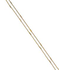 YELLOW GOLD FANCY LINK LONG CHAIN