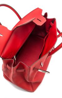 An Hermes Geranium Togo 35cm Birkin Handbag, 14" x 10" x 7".