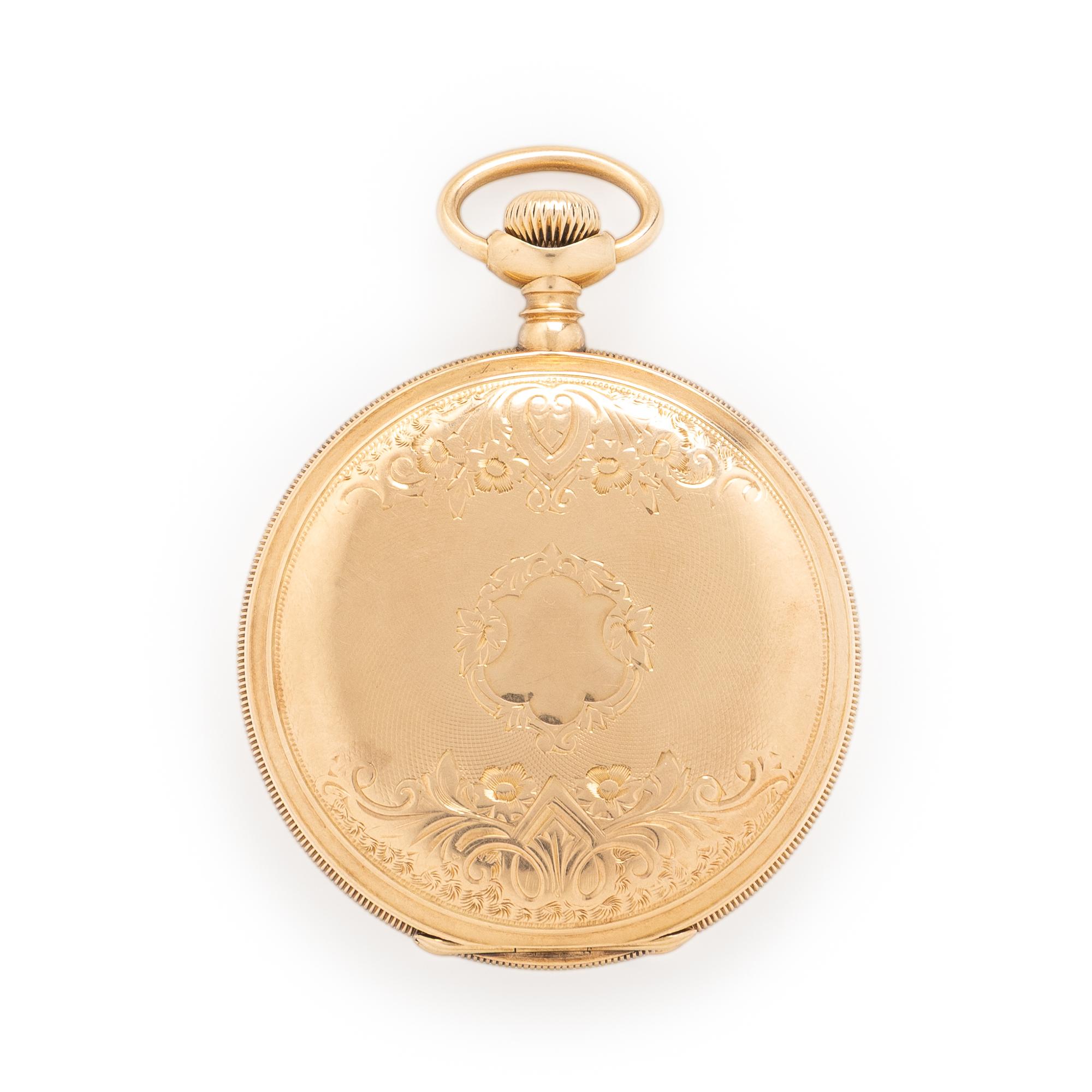 Elgin, 14K Yellow Gold Pocket Watch
