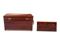 Two George III Mahogany Tea Caddies