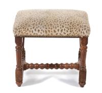 A Louis XIV Style Walnut Stool