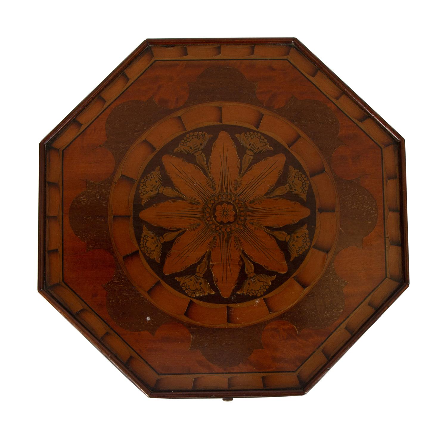 A Pair of George III Style Mahogany Candle Stands
