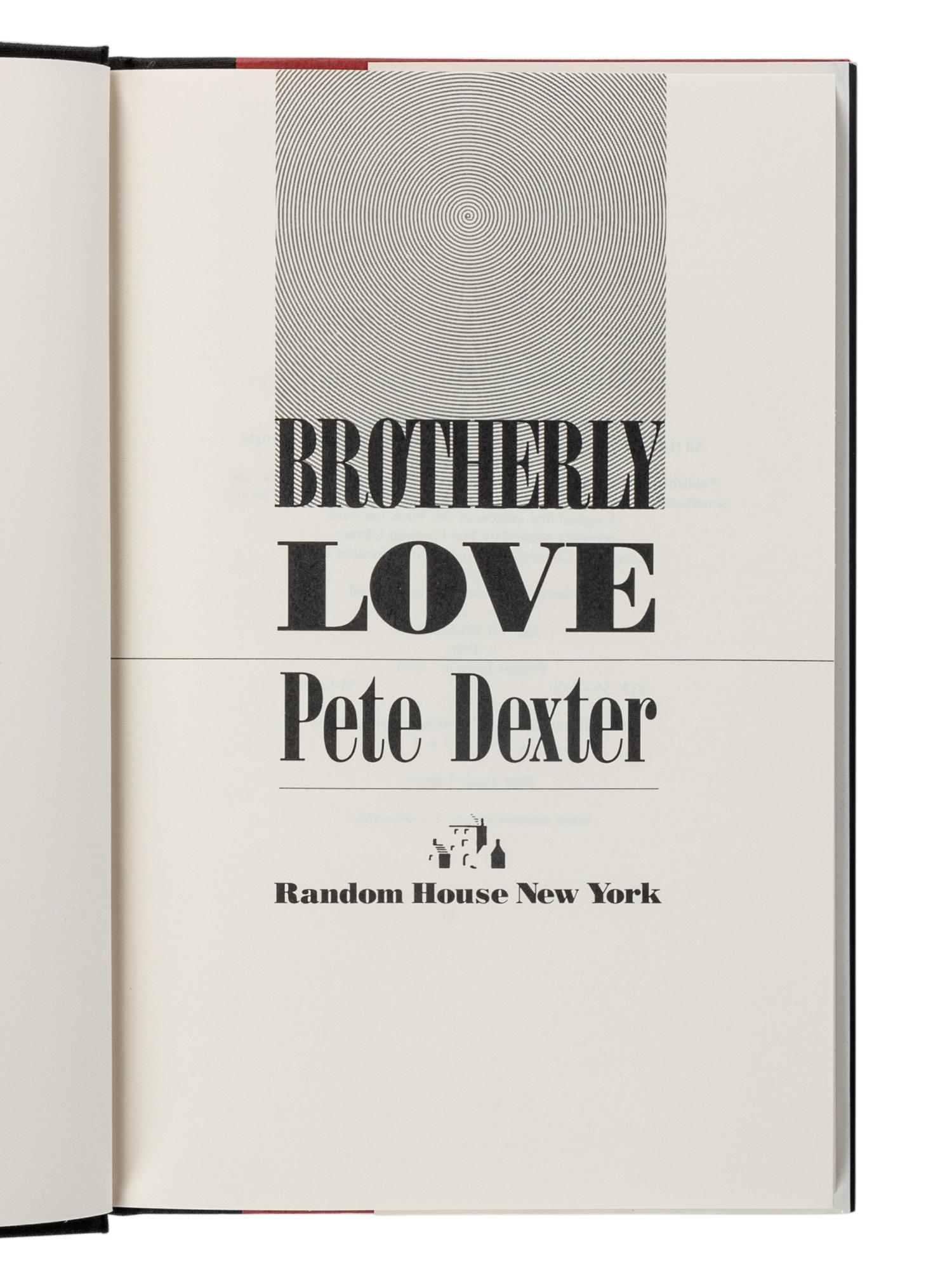 DEXTER, Pete (b. 1943). A group of 4 SIGNED FIRST EDITIONS, comprising: