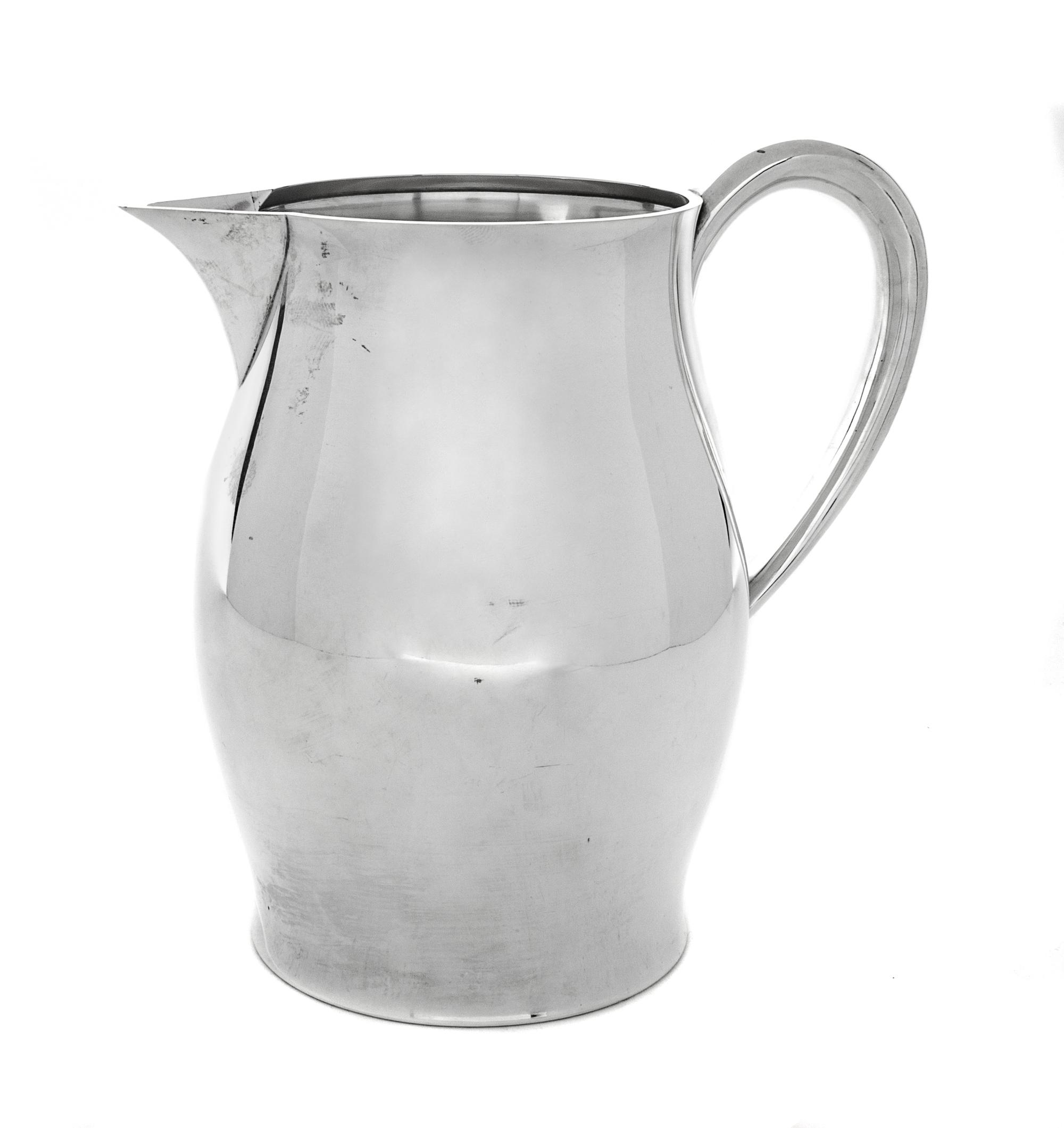 An American Silver Pitcher, Tuttle Silversmiths, Boston, MA, 1953,