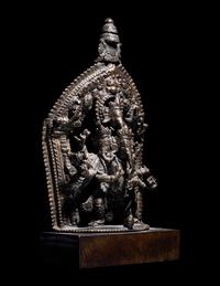 A Nepalese Bronze Stele of Ganesha