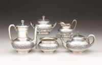 Sterling silver tea and coffee service tiffany & co., new york, ny, late 19th century