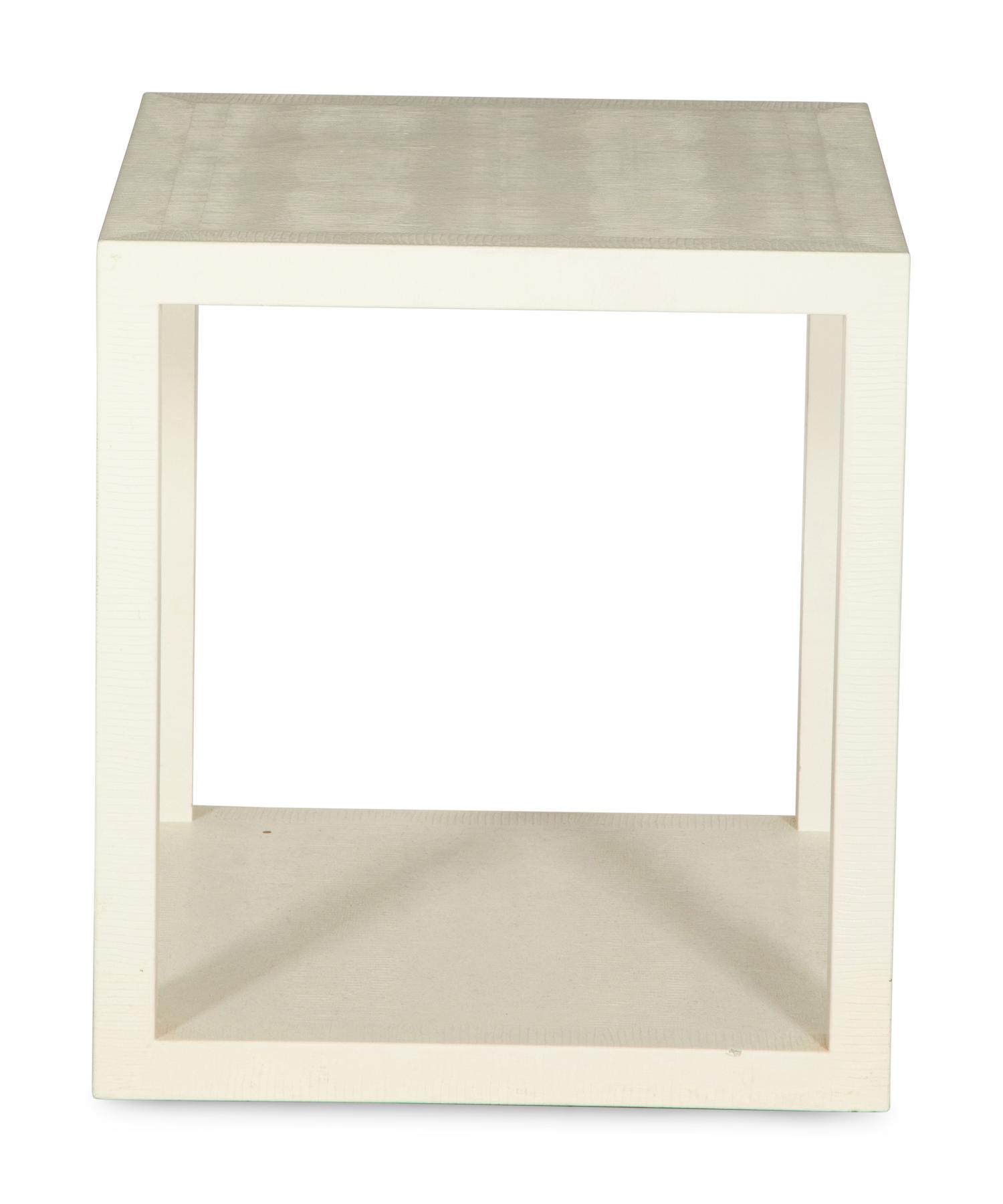 A Five-Piece Group of White Lacquered Furniture