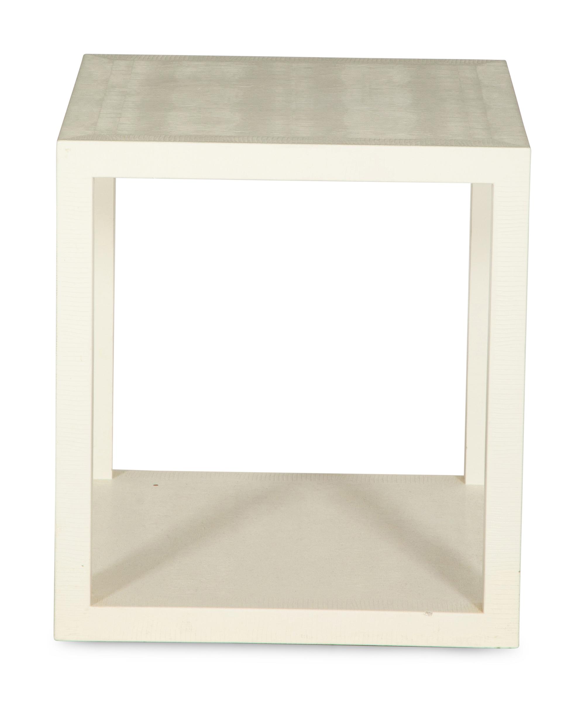 A Five-Piece Group of White Lacquered Furniture