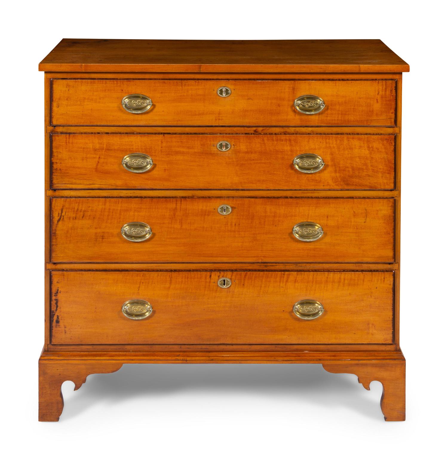 A Chippendale Maple Chest of Drawers