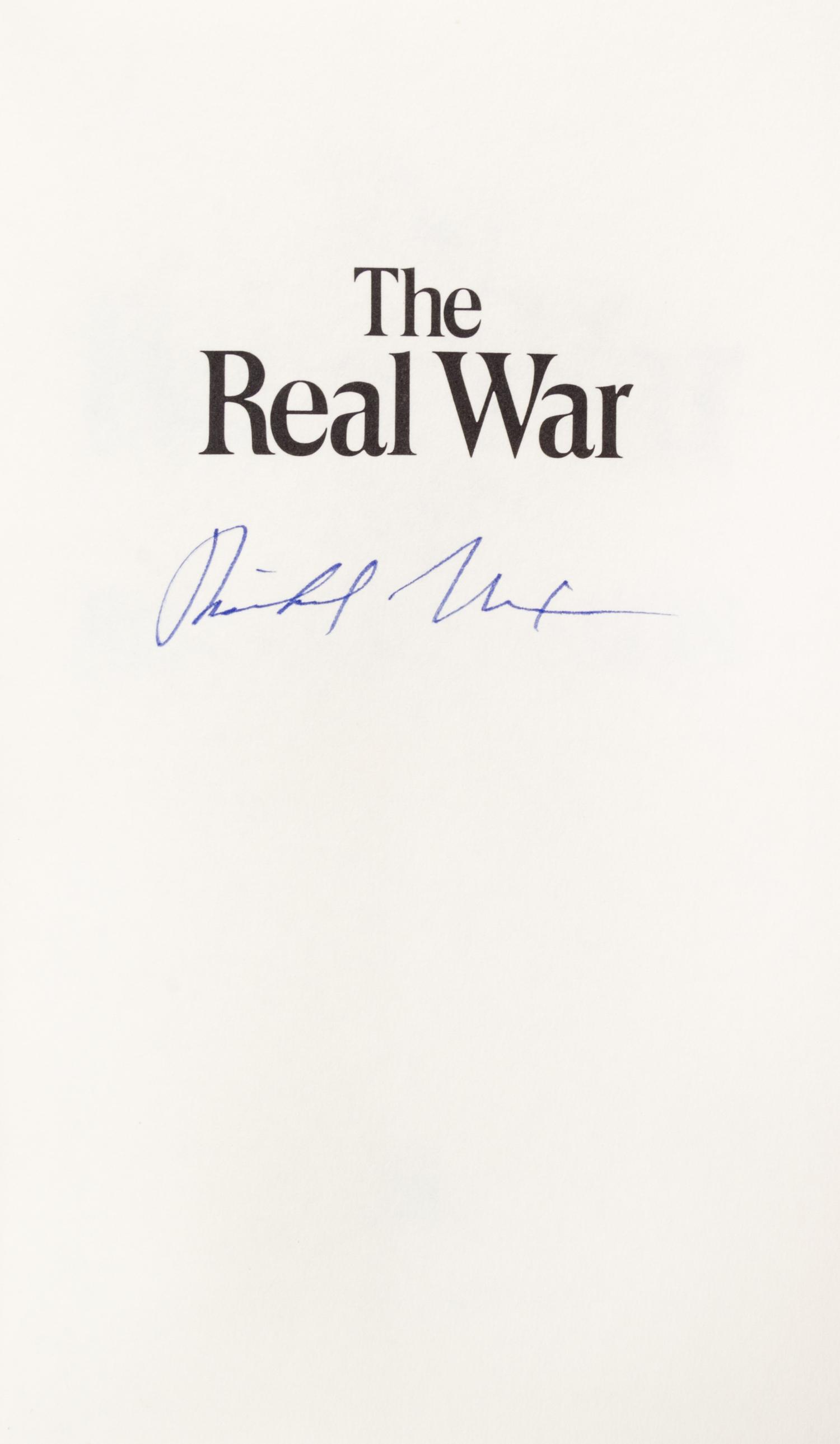 NIXON, RICHARD. Two signed first eds. The Real War. NY, 1980. Signed. Real Peace. NY, 1983. Signed.