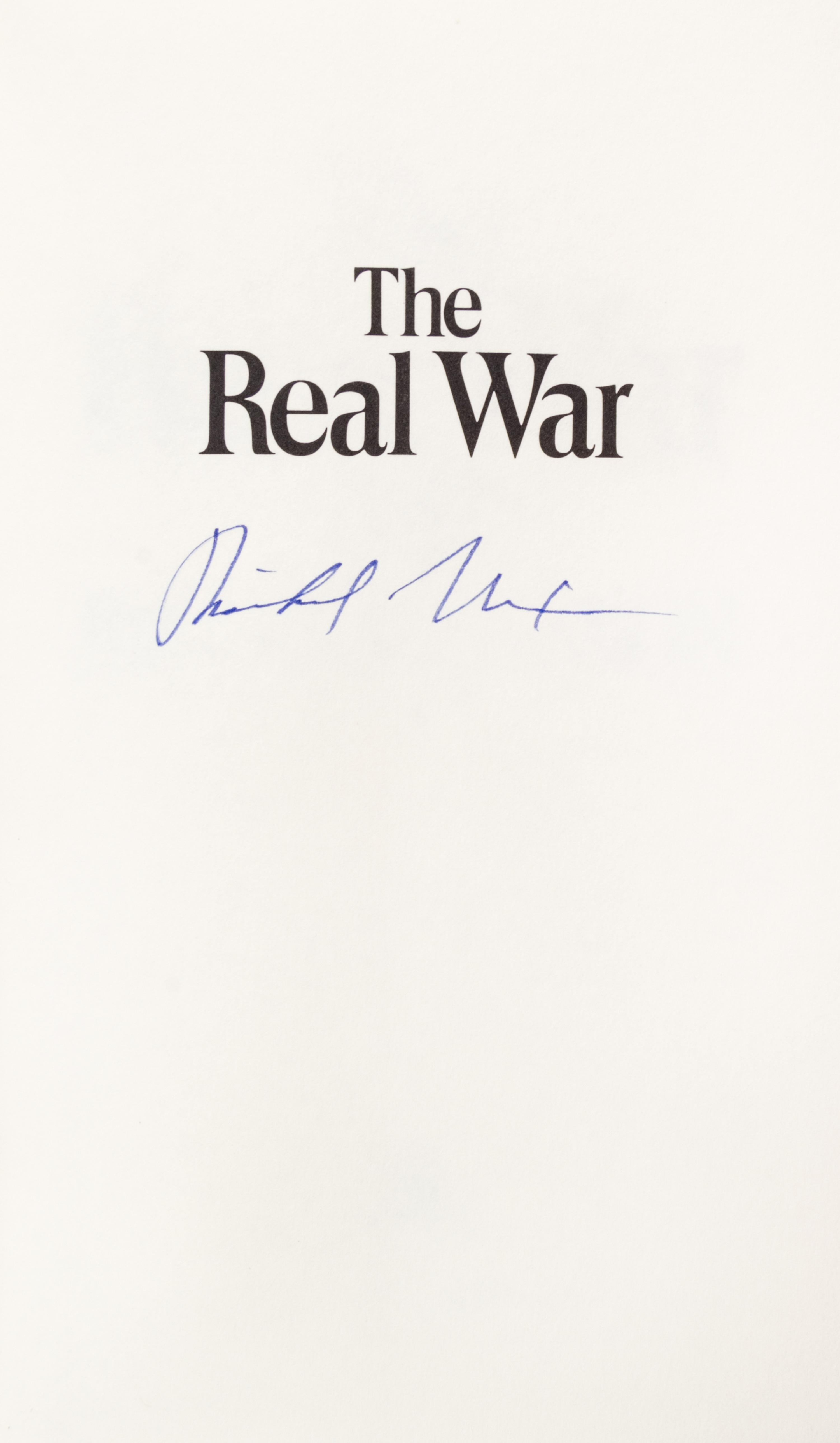 NIXON, RICHARD. Two signed first eds. The Real War. NY, 1980. Signed. Real Peace. NY, 1983. Signed.