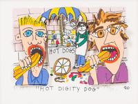 James Rizzi, (American, 1950-2011), Hot Digity Dog, 1990