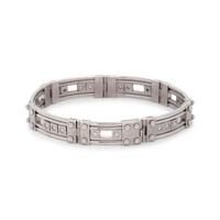 WHITE GOLD AND DIAMOND SLIDE BRACELET