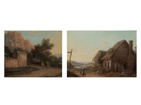 Manner of David Teniers the Younger (Flemish, 1610-1690) and Manner of George Barret (British, b. circa 1728-1784)