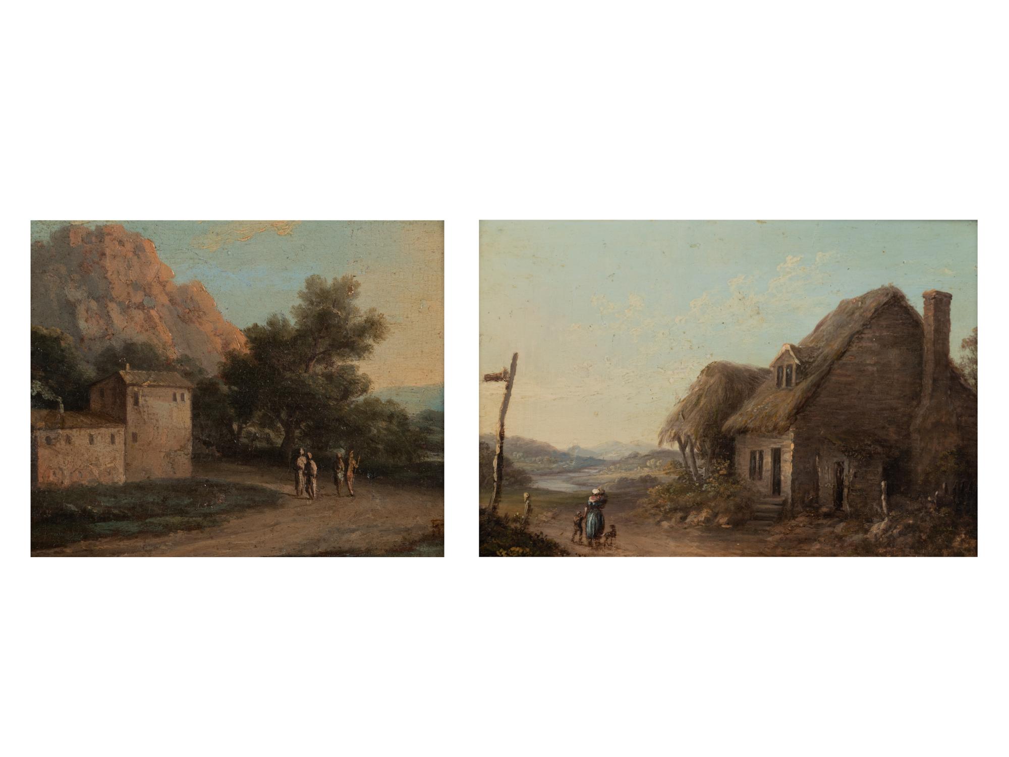 Manner of David Teniers the Younger (Flemish, 1610-1690) and Manner of George Barret (British, b. circa 1728-1784)