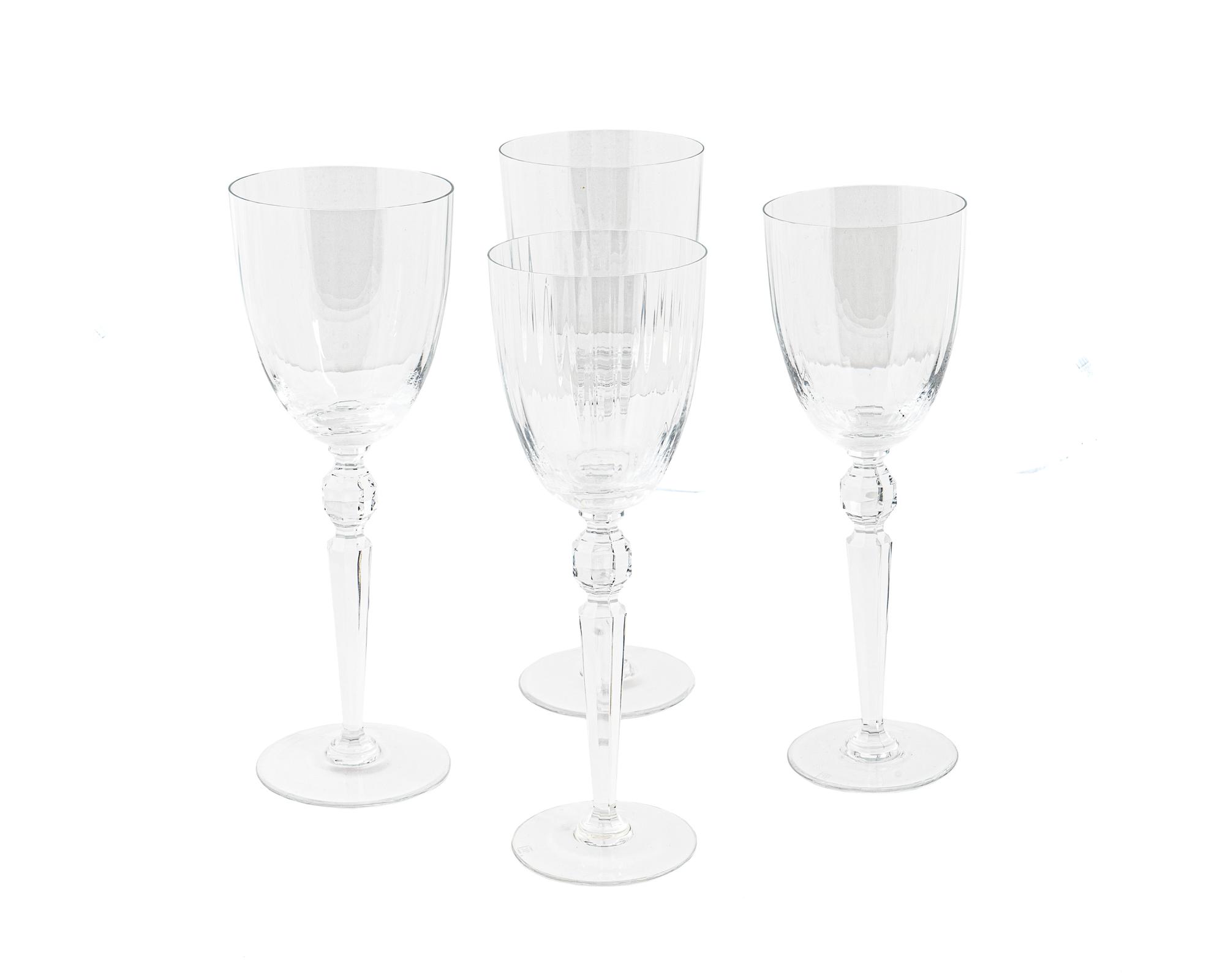 26 Riedel Crystal Stemmed Wine Glasses — 20TH CENTURY