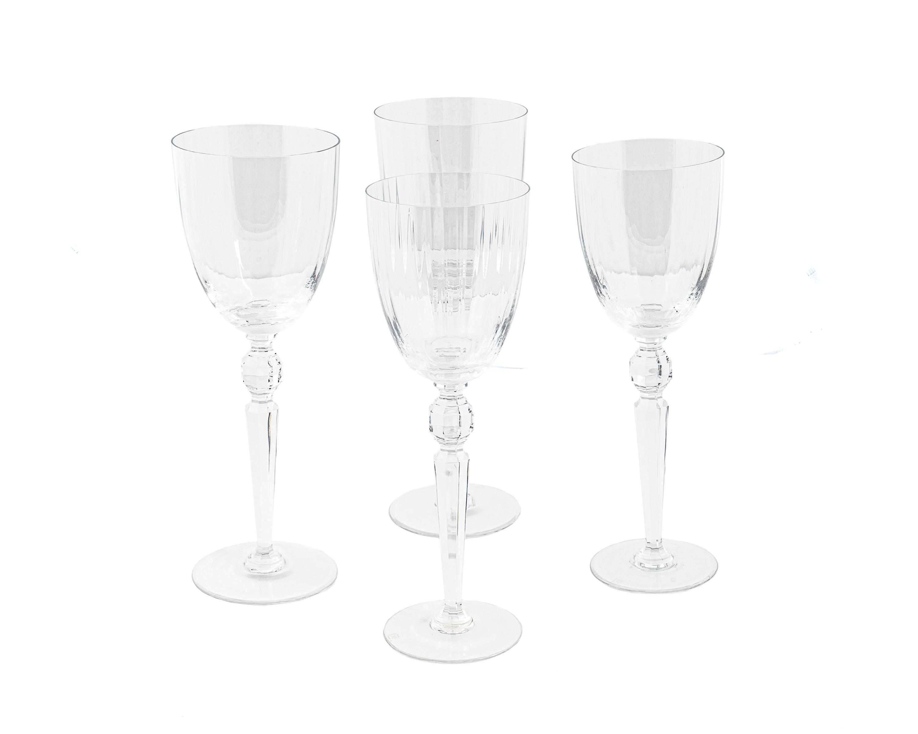 26 Riedel Crystal Stemmed Wine Glasses — 20TH CENTURY