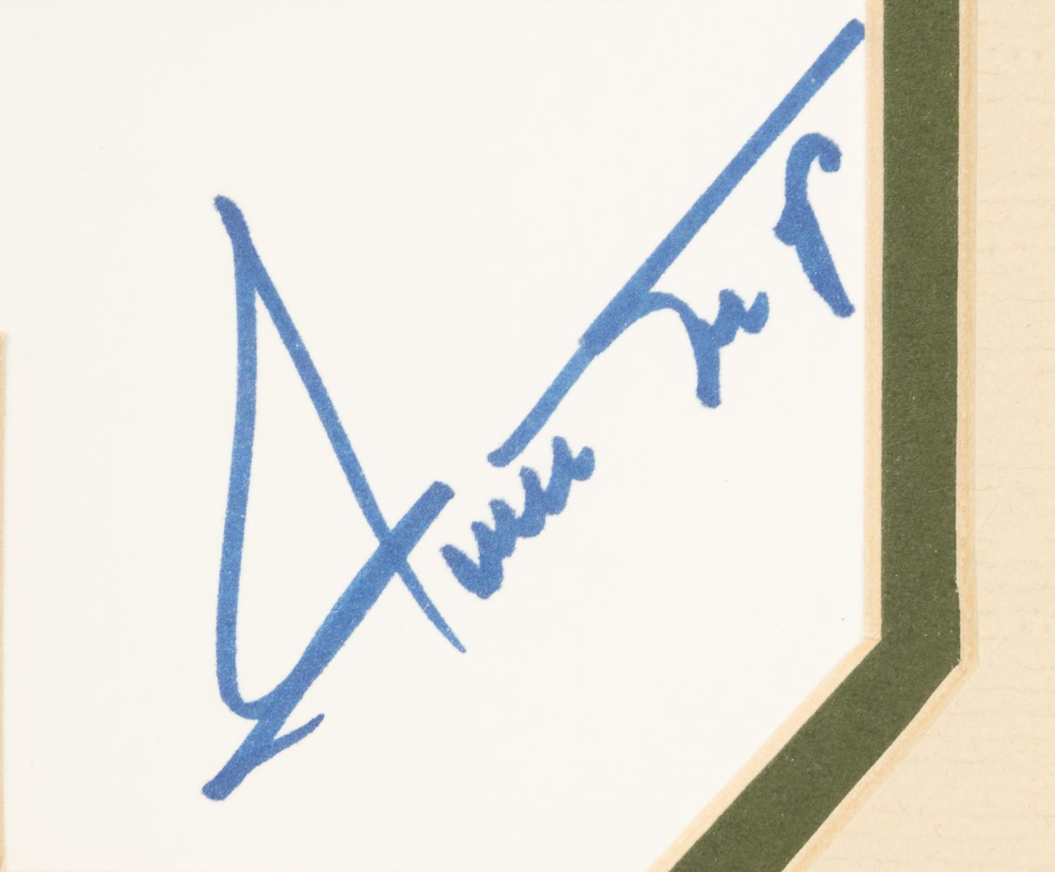 A Group of Mickey Mantle and Willie Mays Signed Autograph 1953 Topps Baseball Artwork Prints (Beckett Authentication Services Letters),