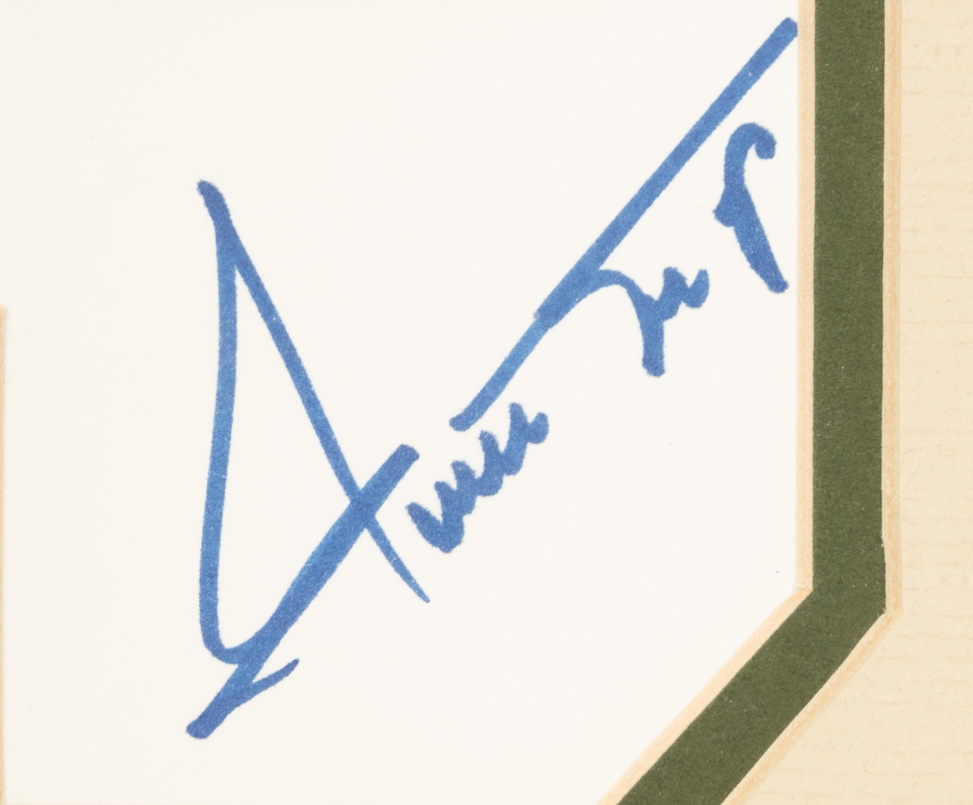 A Group of Mickey Mantle and Willie Mays Signed Autograph 1953 Topps Baseball Artwork Prints (Beckett Authentication Services Letters),