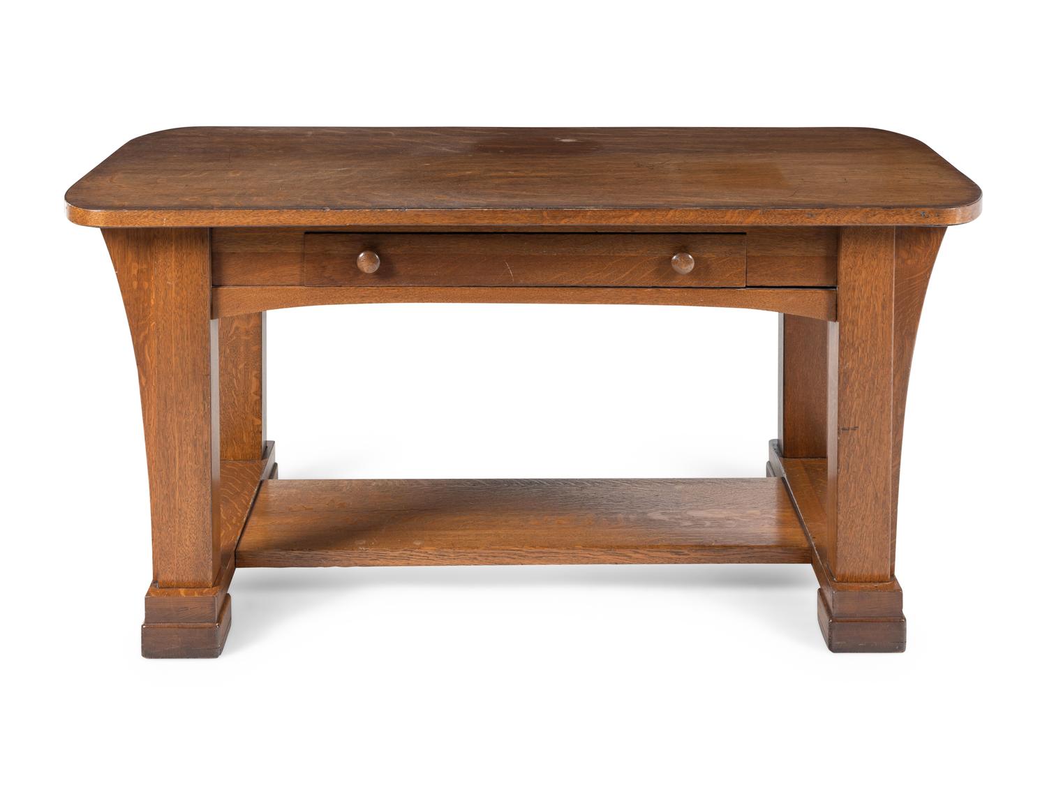 An Arts and Crafts Oak Writing Desk