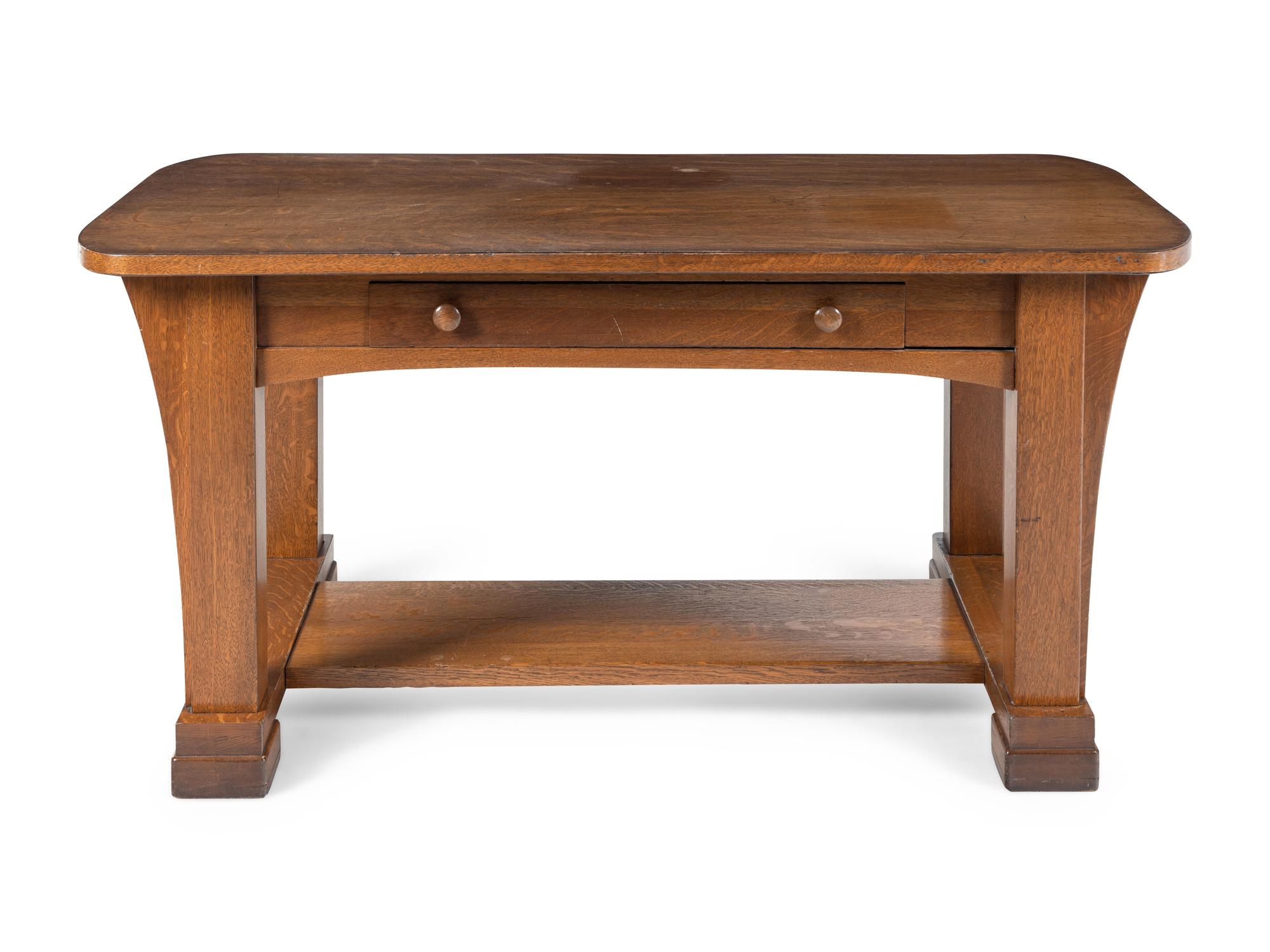 An Arts and Crafts Oak Writing Desk