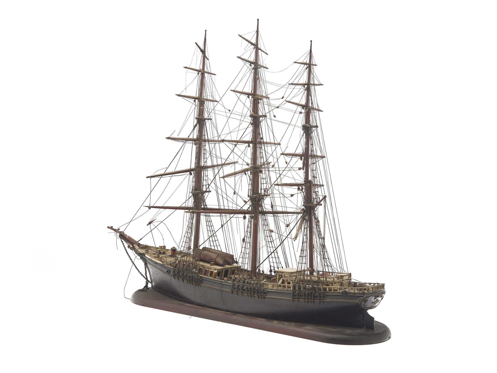 A Carved and Painted Model of a Ship, 19th / 20th Century