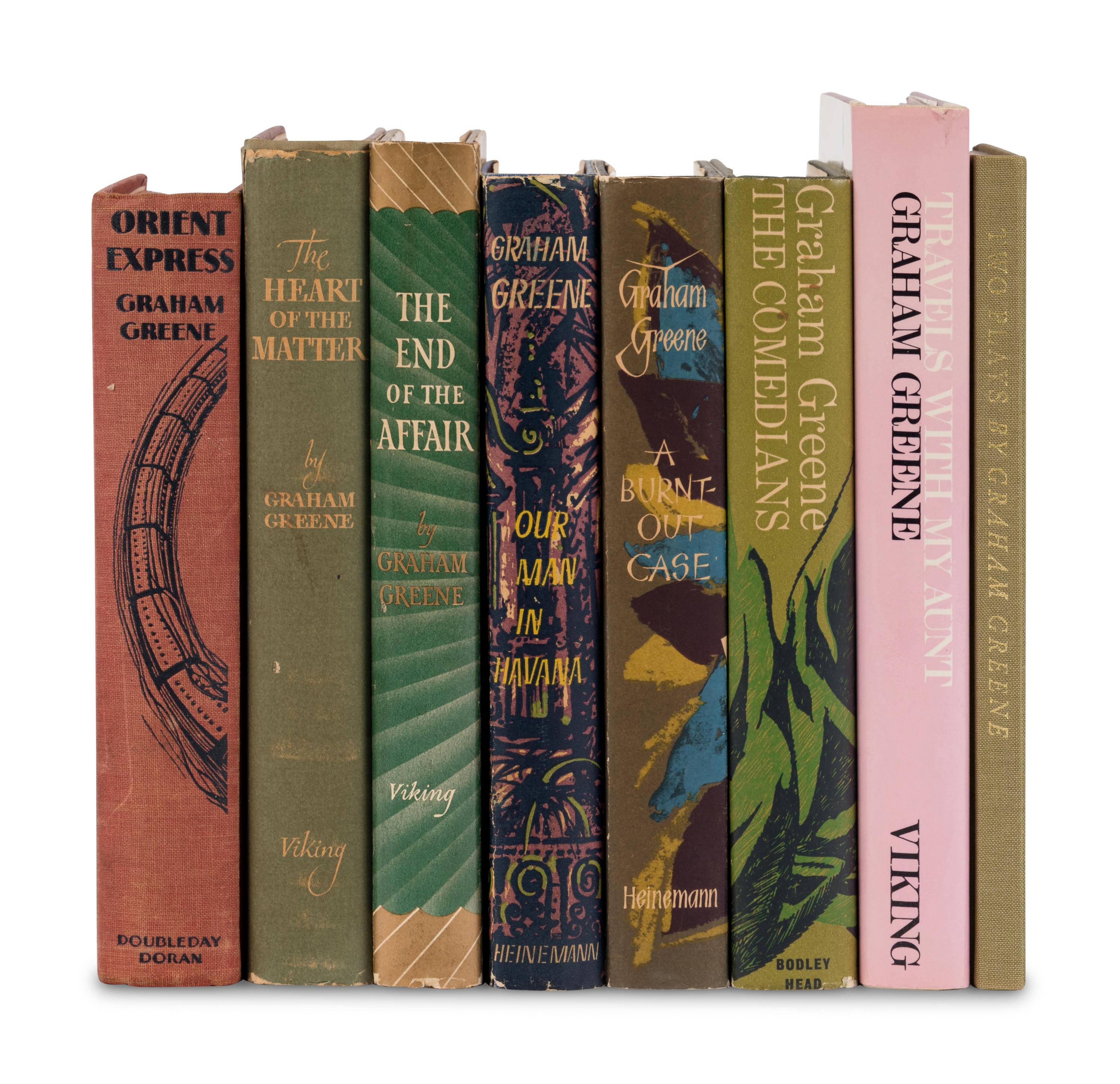 GREENE, Graham (1904-1991). A group of 8 FIRST EDITIONS, comprising: