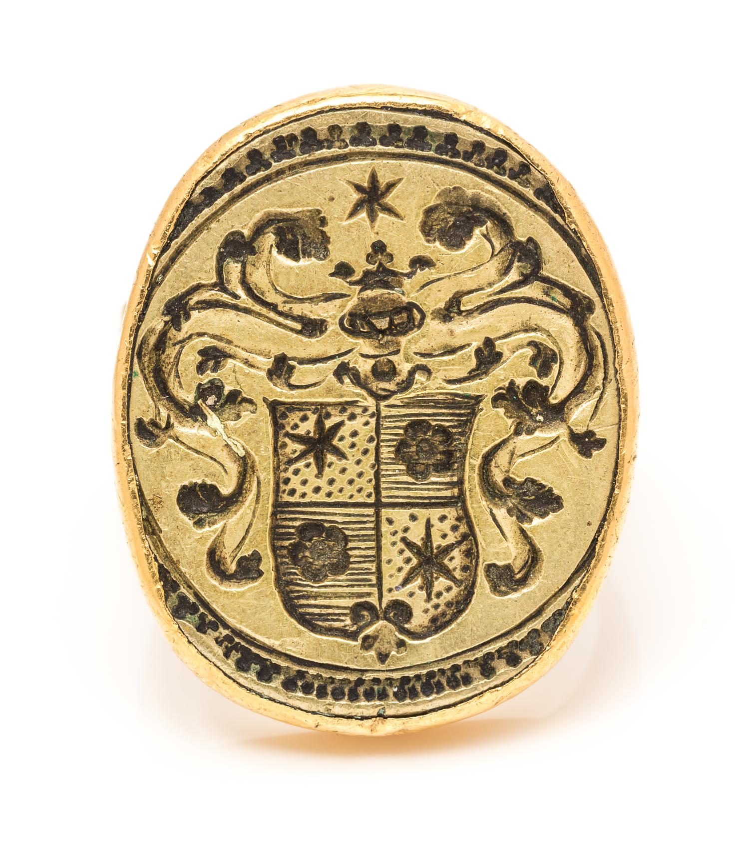 A Yellow Gold Signet Ring, 24.80 dwts.