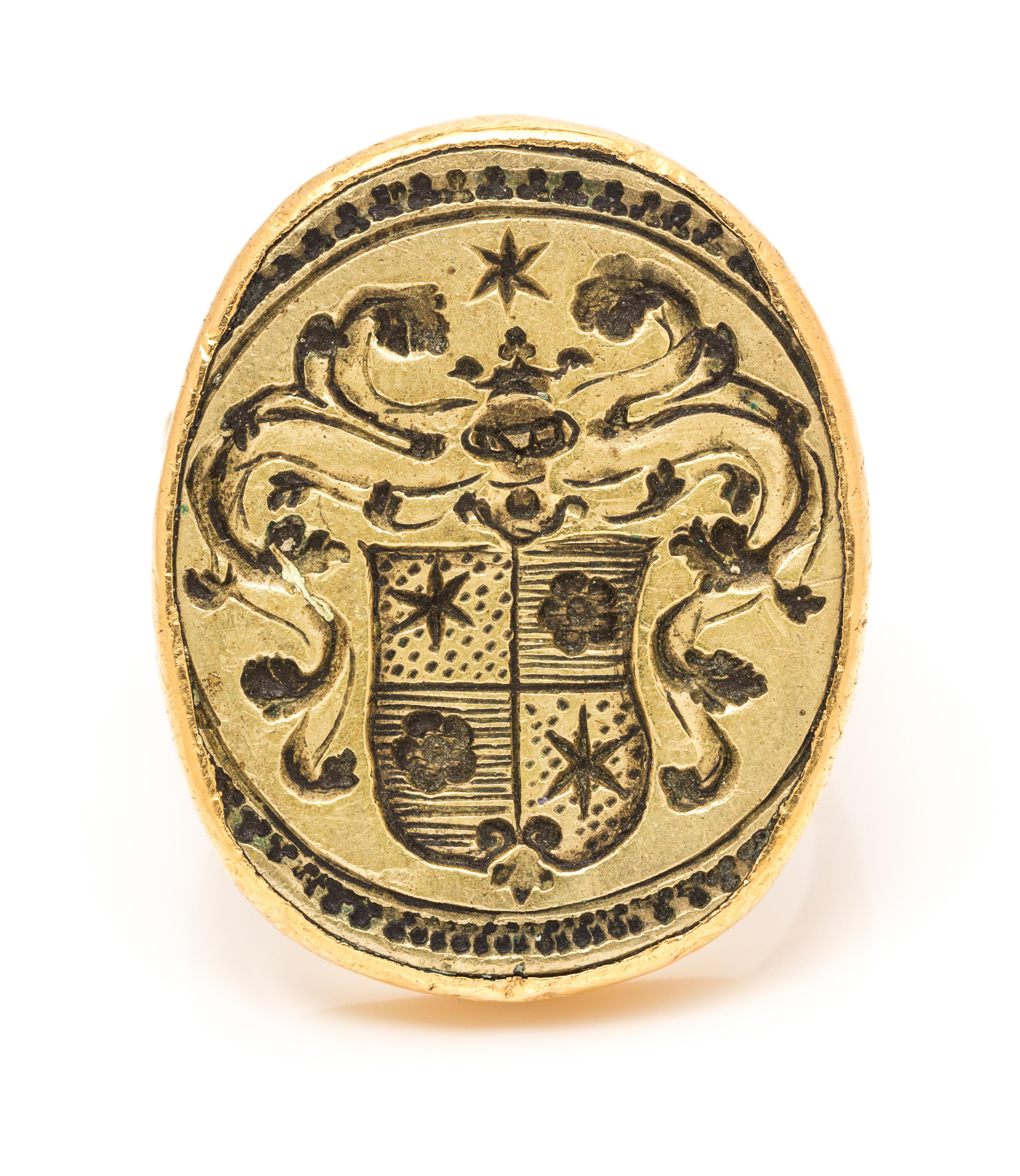 A Yellow Gold Signet Ring, 24.80 dwts.
