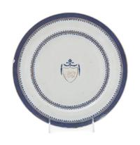 A Chinese Export Armorial Plate