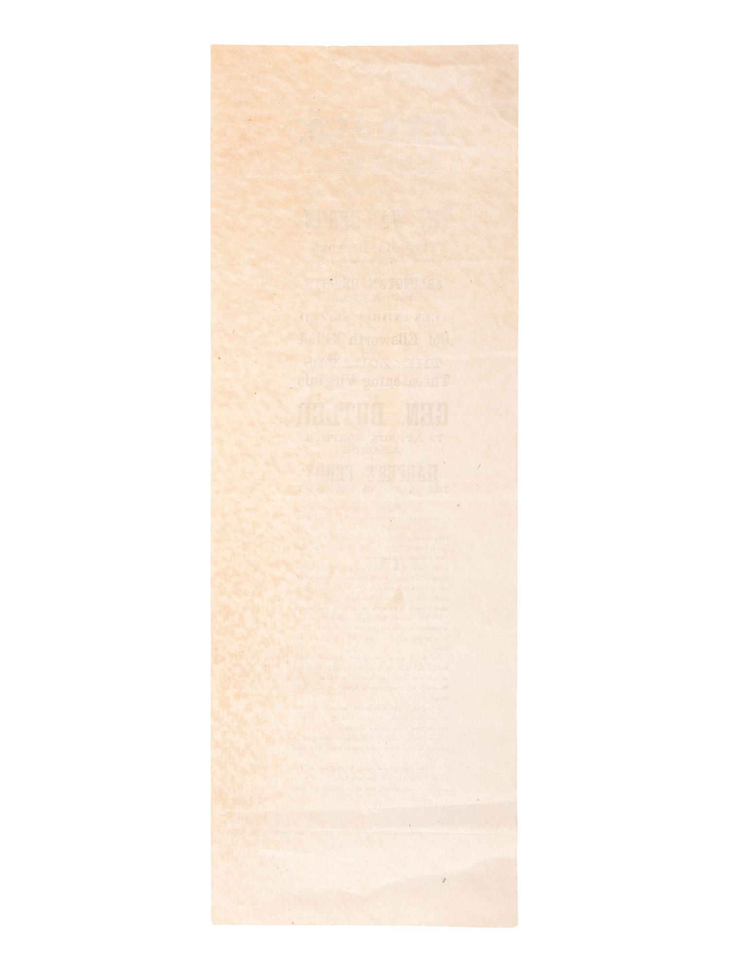 [CIVIL WAR]. The Herald Extra, The War Begun. Virginia Invaded by the Government Troops. Arlington Heights Taken and Fortified. Alexandria Seized. Col. Ellsworth Killed... Newburyport, MA: 24 May 1861.