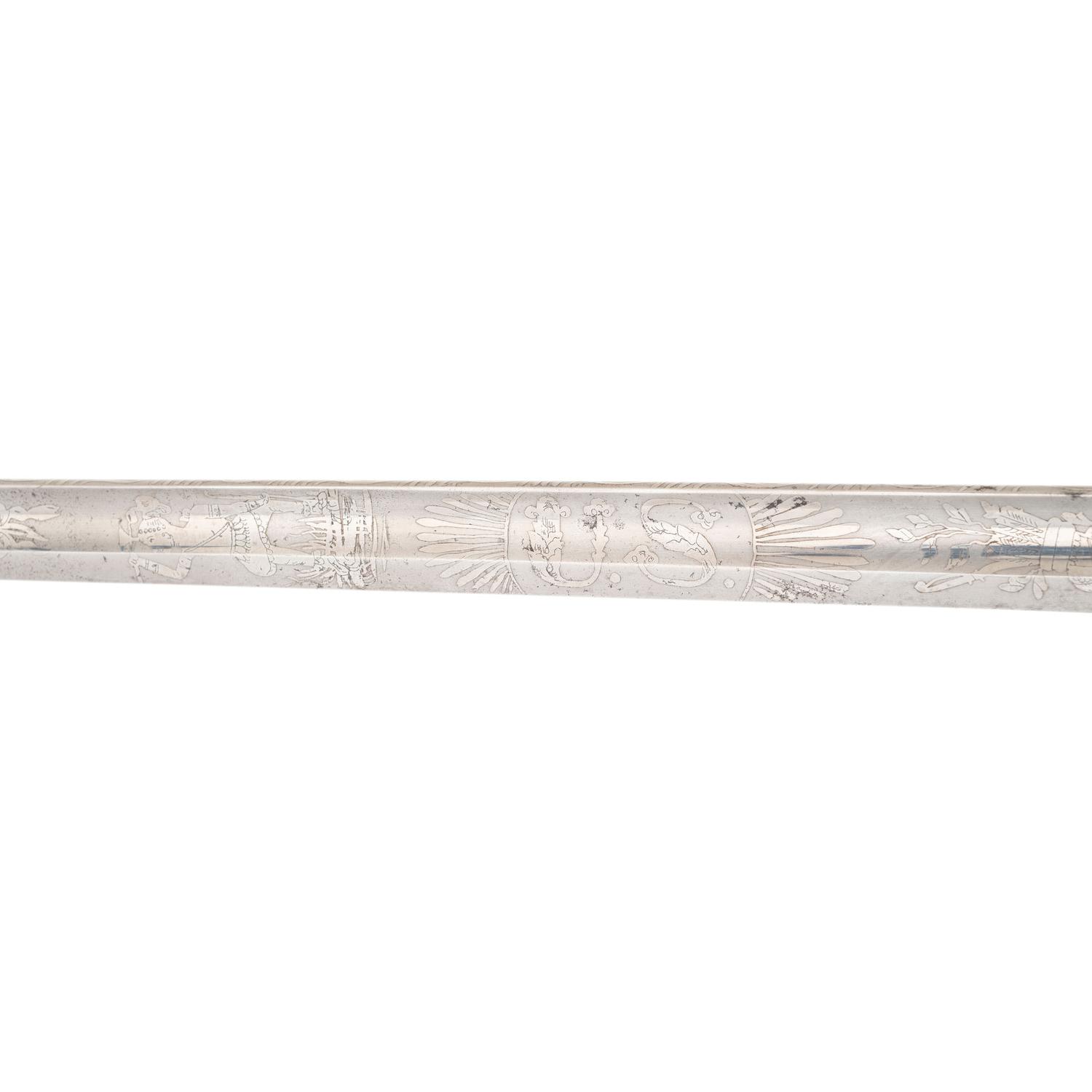 Two Presentation Swords to Lieutenant and Colonel (General) Gershom Mott, An Ames 1840 Officers Sword and an Ames 1850 Foot Officers Sword
