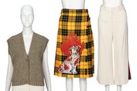 GUCCI, SWEATER VEST & TWO BOTTOMS