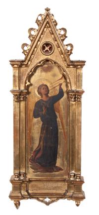 A Gothic Revival Decorative Painting Height overall 27 inches. — AFTER FRA ANGELICO (ITALIAN, 1395-1455)