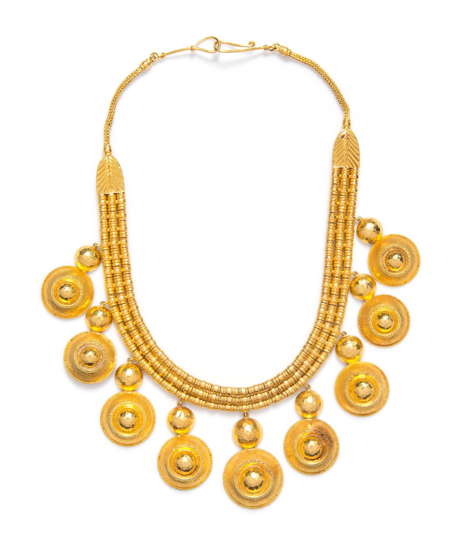 An 18 Karat Yellow Gold Necklace, Lalaounis, 106.20 dwts.