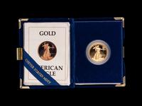 1/2-ounce proof gold bullion coin, 1987