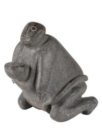 Inuit Soapstone Sculpture, Mother and Child