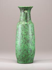 Coppertone Monumental Two-Handled Floor Vase