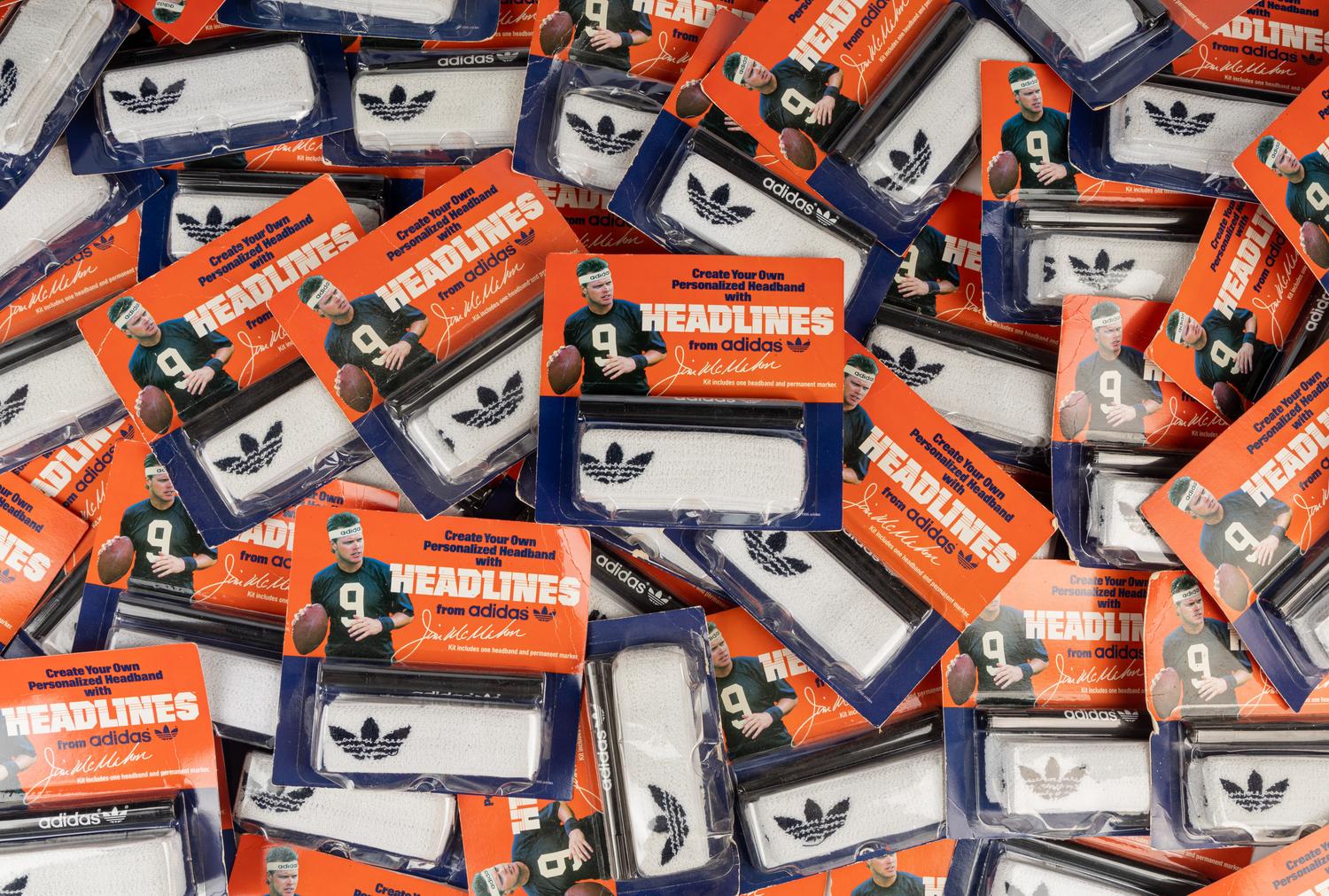A Case of Vintage Adidas Jim McMahon Endorsed Headbands from The Collection of Sports Super Agent Steve Zucker,