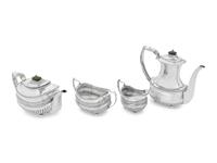 A George III Silver Four-Piece Tea and Coffee Service