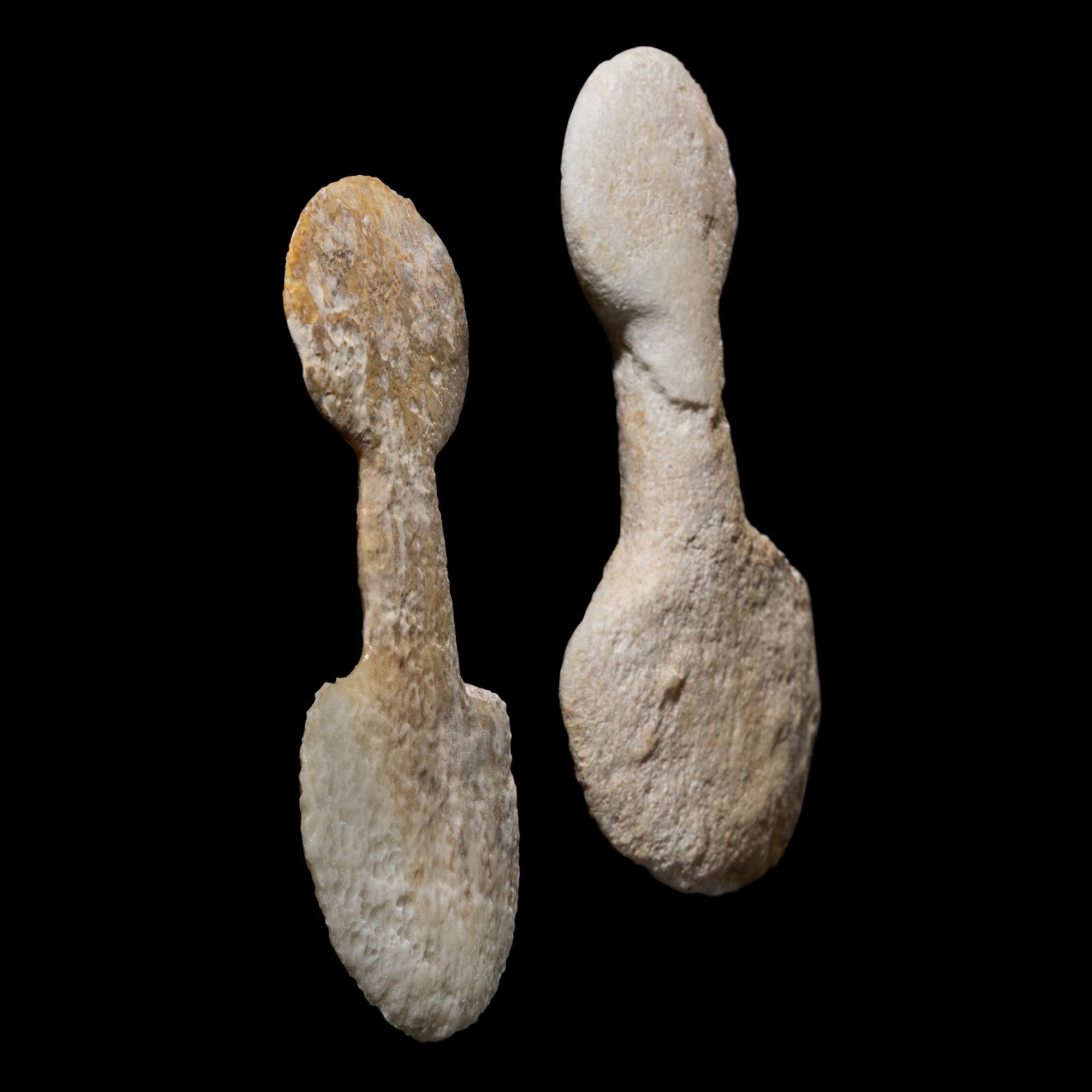 Two Anatolian Marble Idols