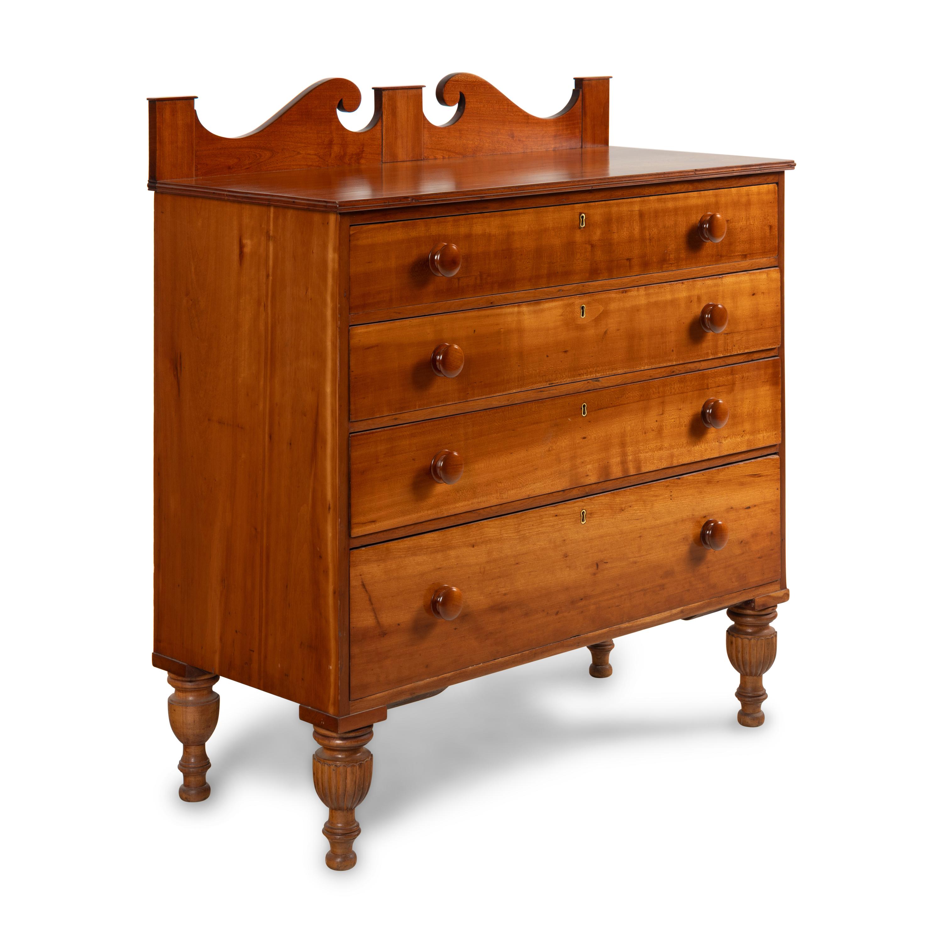 An American Cherrywood Chest of Drawers