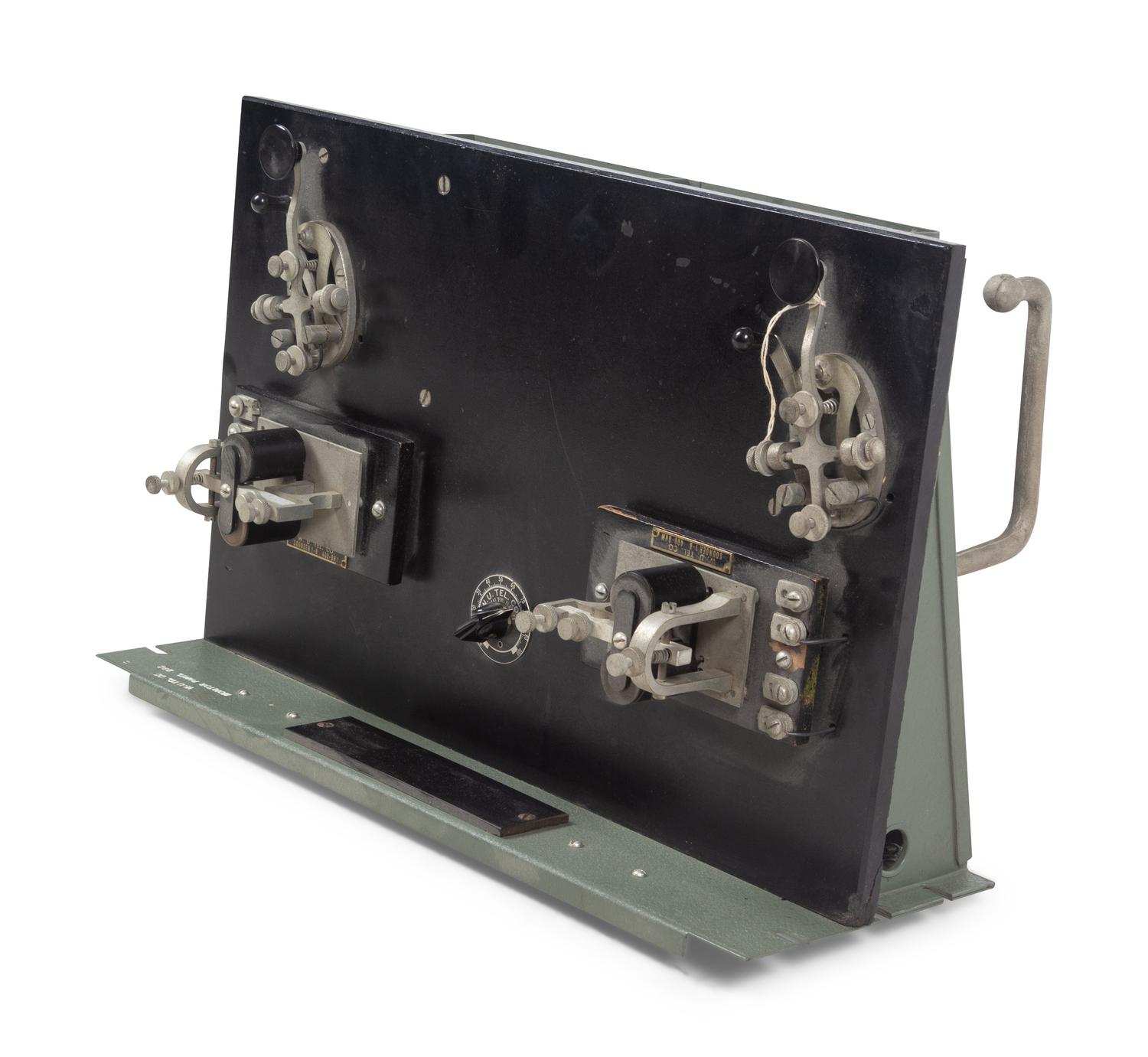 A Western Union Twin Telegraph Monitor Panel