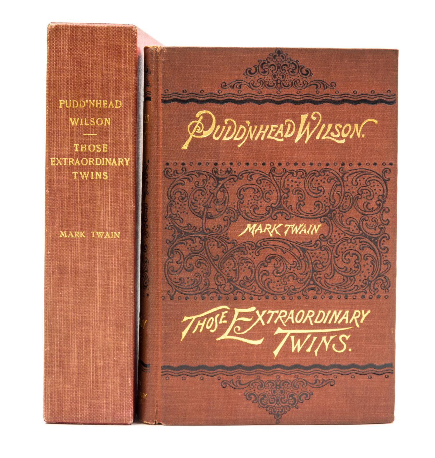 CLEMENS, SAMUEL L. Contract signed for the dramatization of Pudd'nhead Wilson. With a first edition.