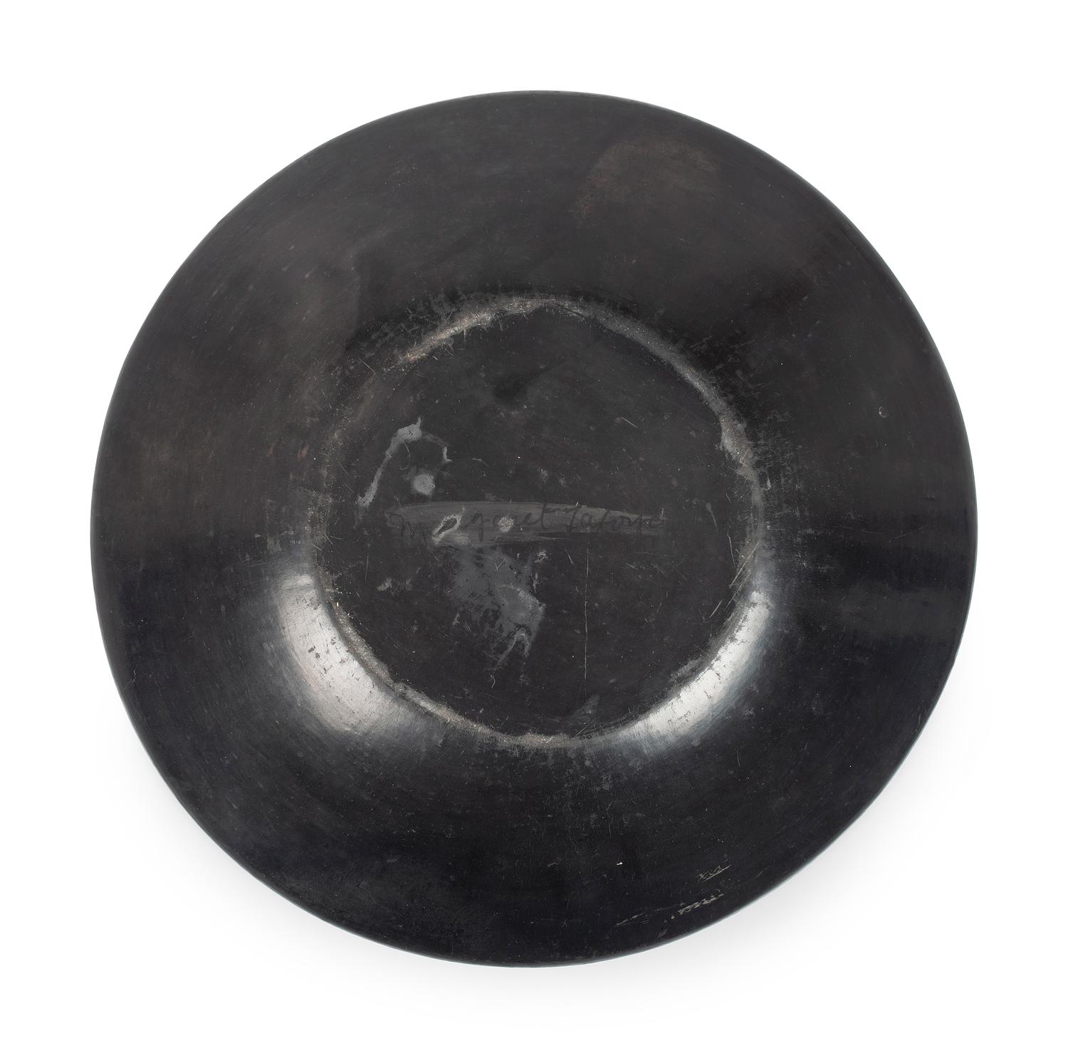 Santa Clara Blackware Pottery Plate