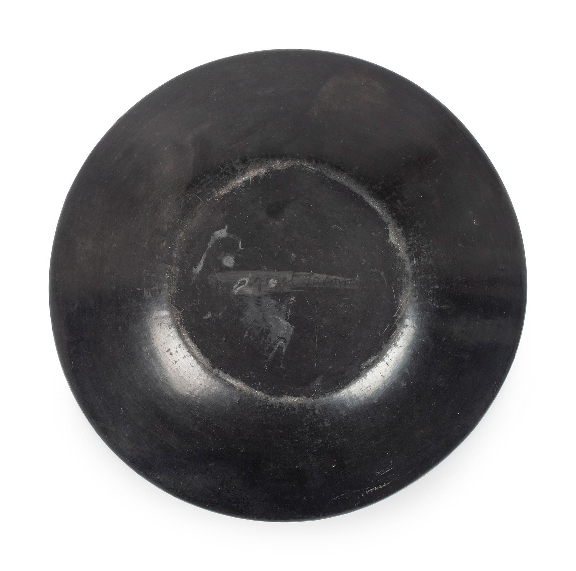 Santa Clara Blackware Pottery Plate