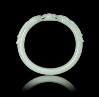 A Near-White Jade Bangle