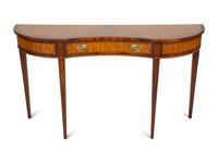 A George III Style Mahogany Veneered Console Table
