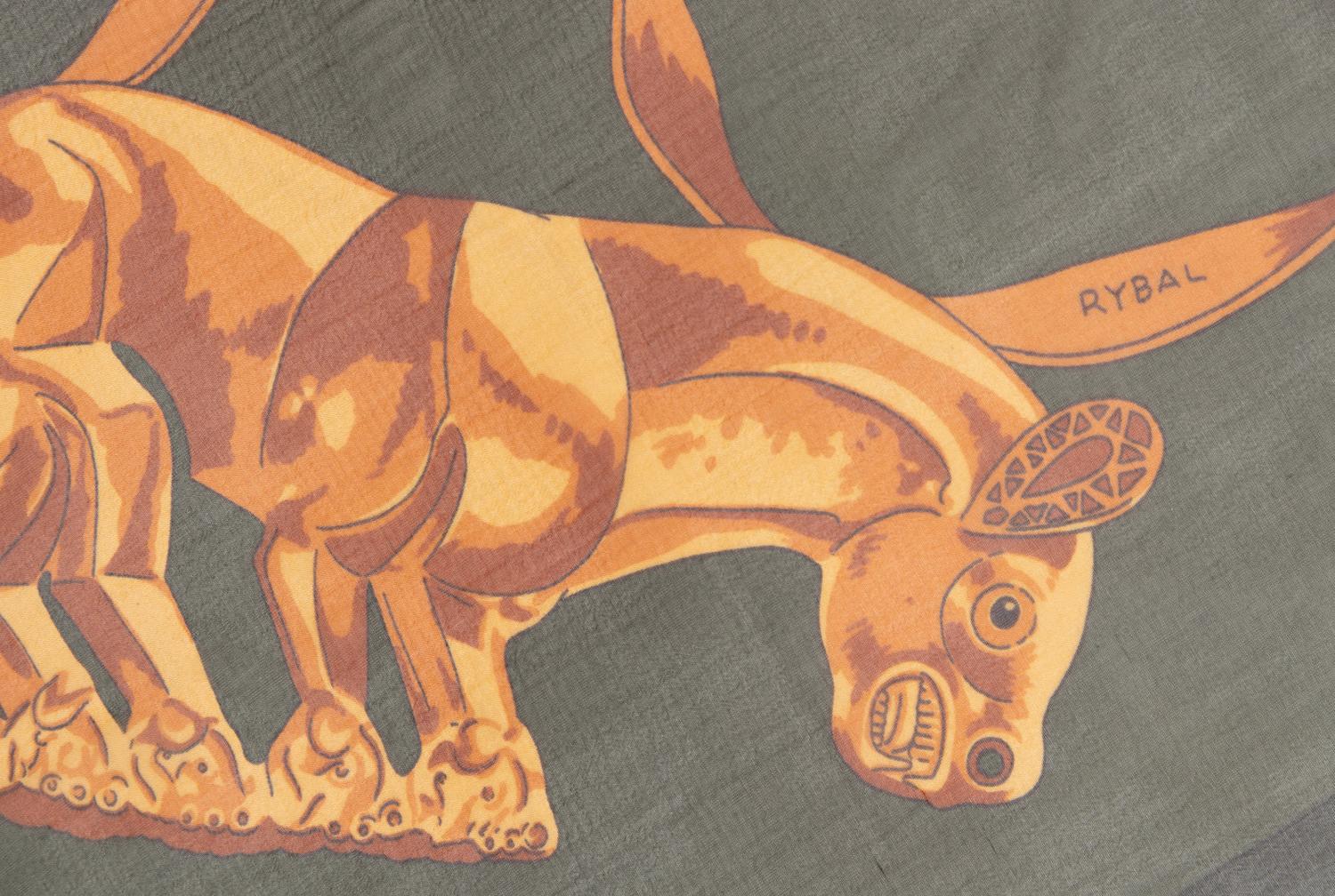 Four Hermès 140cm Silk Chiffon Scarves
