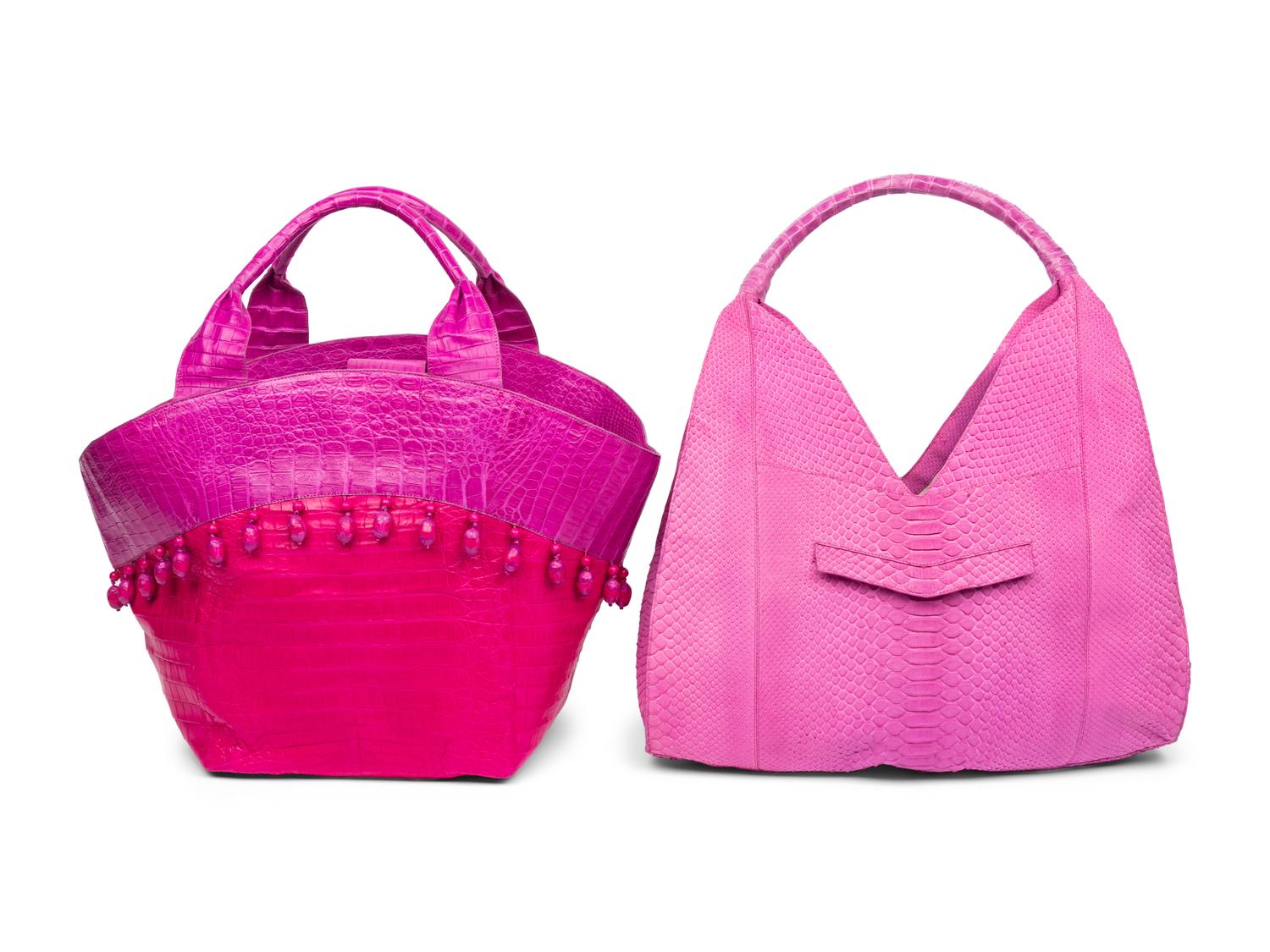 Nancy Gonzalez, Two Pink Bags